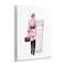 Stupell Industries Woman in Pink with Coffee Wall Plaque Art Design by Ziwei Li